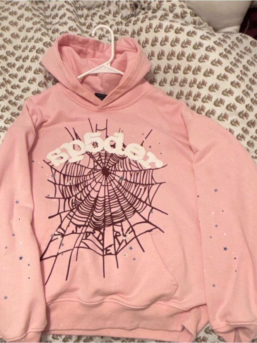 SP5DER OG web (Pink) Hoodie Small
